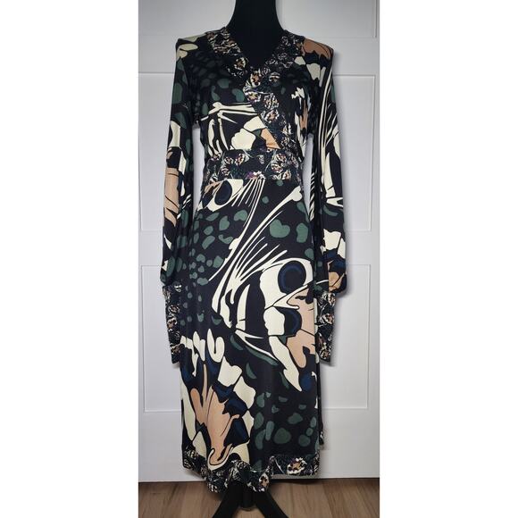 Issa London 100% Silk Dress Woman's Size 10 Butterfly - Picture 1 of 16
